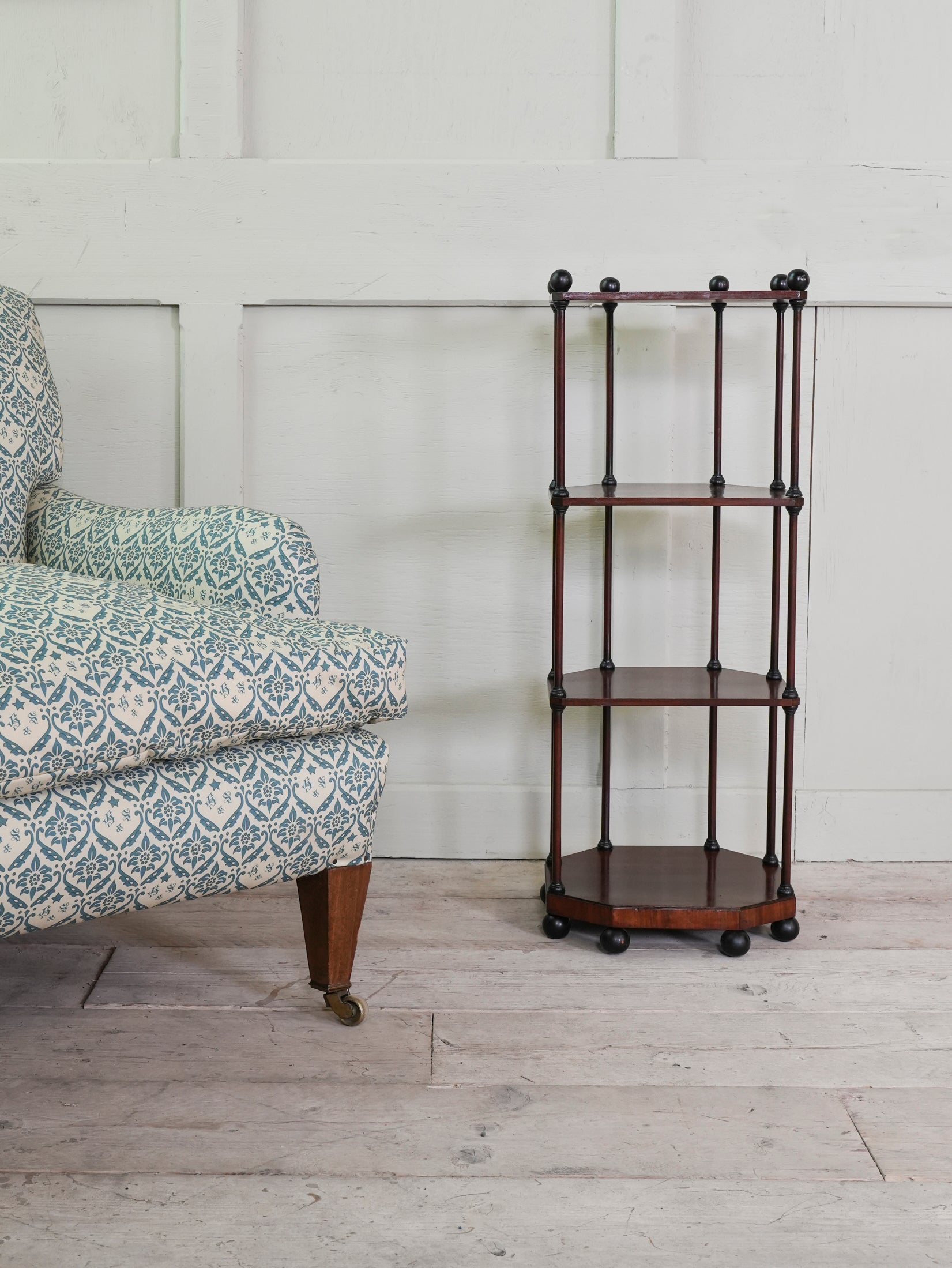 A Regency Mahogany & Ebonised Etagere