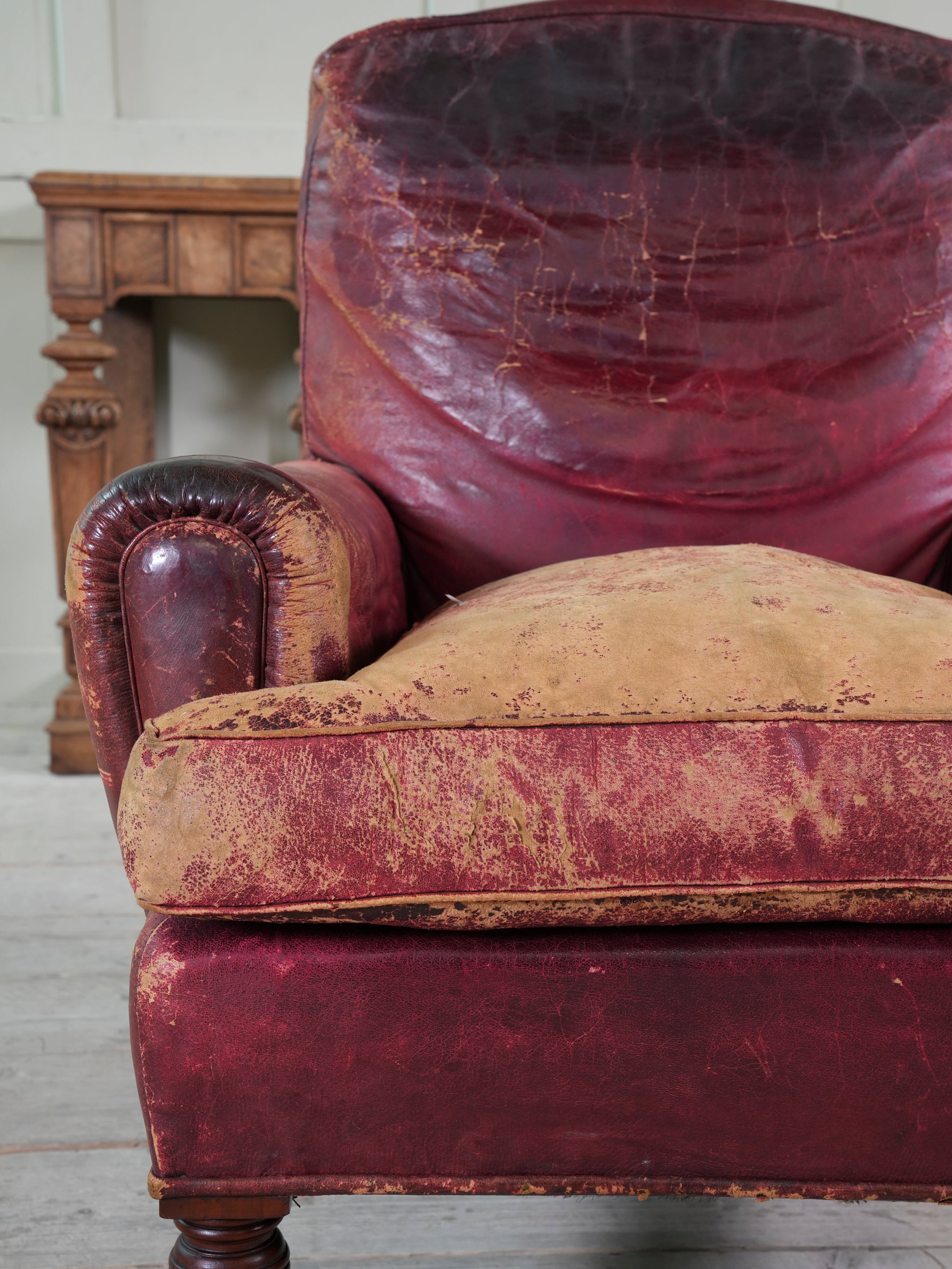 A 19th Century Moroccan Leather Library Chair