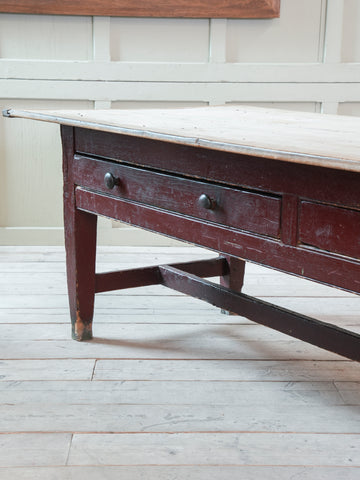 A 19th Century Welsh Scrub Top Kitchen Table