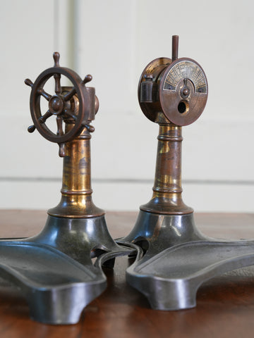 A Pair of Nautical Desk Top Cigar or Cheroot Cutters