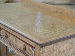 A 19th Century Figured Ash & Yew Gothic Writing Table