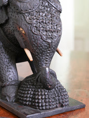 A 19th Century Carved Burmese Elephant