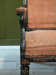 A 19th Century Chinoiserie Open Armchair