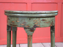 A George III Chinoiserie Gate Leg Table
