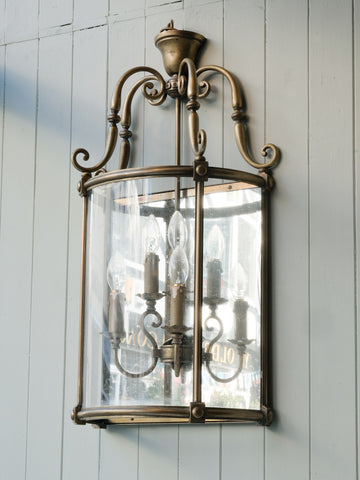 Half Round Wall Lantern in The Georgian Taste