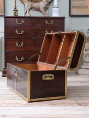 A 19th Century Brass Bound Trunk