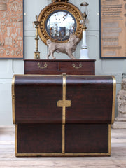 A 19th Century Brass Bound Trunk