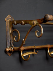 Brass Hat & Coat Rack