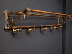 Brass Hat & Coat Rack