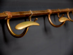 Brass Hat & Coat Rack