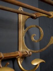 Brass Hat & Coat Rack