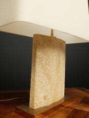 70s Sandstone Table Lamp