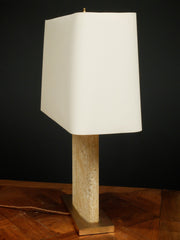 70s Sandstone Table Lamp