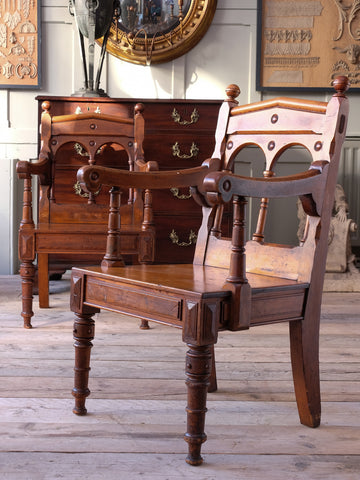 A Pair of Late 19th Centry Gothic Armchairs