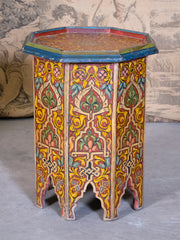 Painted Moroccan Side Table