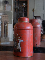 Toleware Tea Caddy Lamp