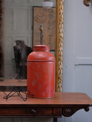 Toleware Tea Caddy Lamp