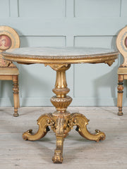 A 19th Century Giltwood & Marble Centre Table