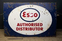 Large Enamelled Esso Signs