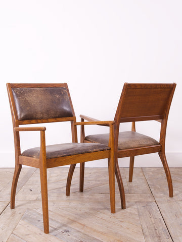 1970s Oak Armchairs