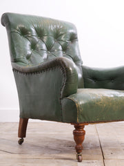 Green Leather Armchair