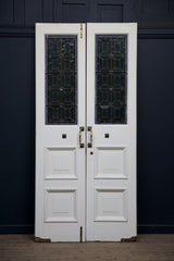 Leaded Glass Double Doors