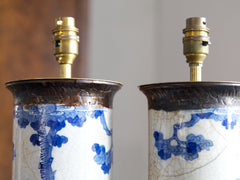 Blue and White Chinese Table Lamps