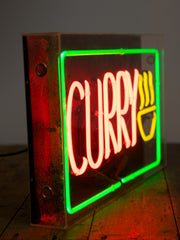 Neon Curry Shop Sign