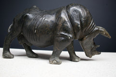 Carved Stone Rhino