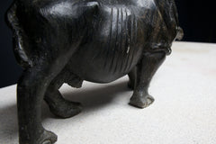 Carved Stone Rhino