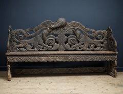 Carved Hunt Bench