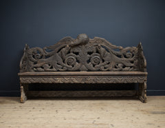 Carved Hunt Bench