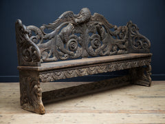 Carved Hunt Bench