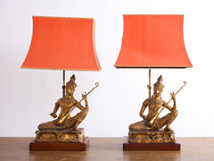 Pair of Indonesian Table Lamps