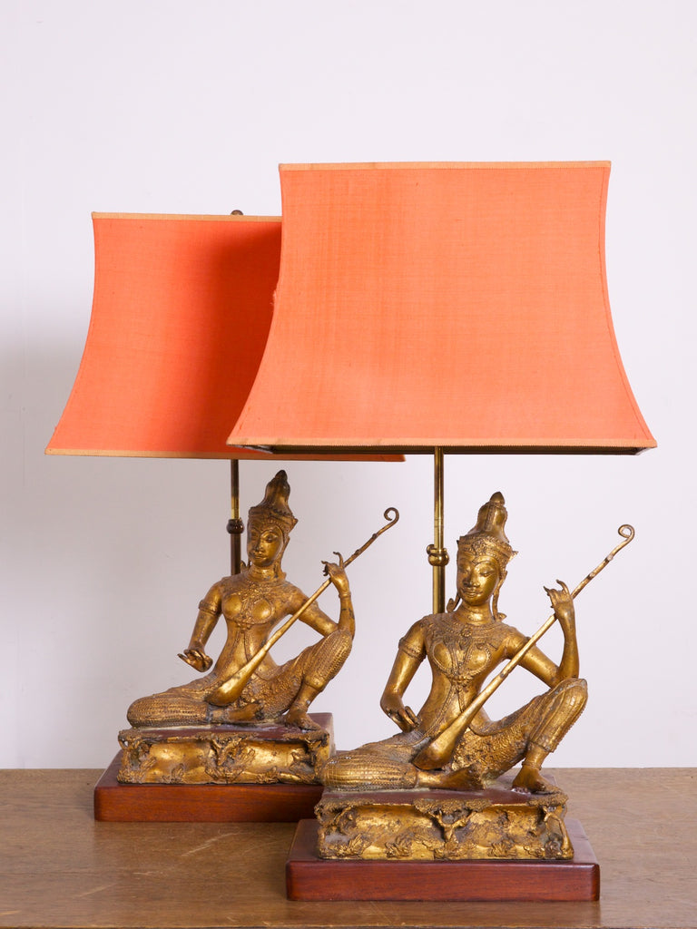 Pair of Indonesian Table Lamps