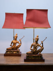 Pair of Indonesian Table Lamps