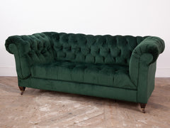 Green Velvet Chesterfield