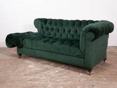 Green Velvet Chesterfield