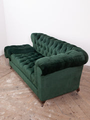 Green Velvet Chesterfield