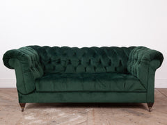 Green Velvet Chesterfield