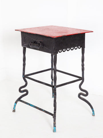 Wrought Iron Side Table