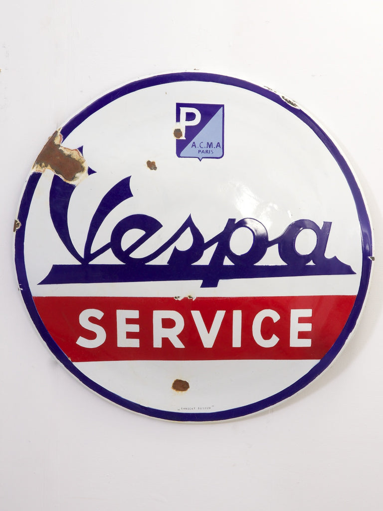 Vespa Service Sign