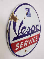 Vespa Service Sign