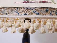 Silk Crewel Work Chinoiserie Shade