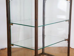 Glazed Bronze Display Cabinet