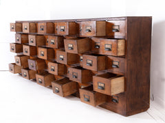 Large Bank Of Drawers