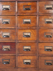 Large Bank Of Drawers