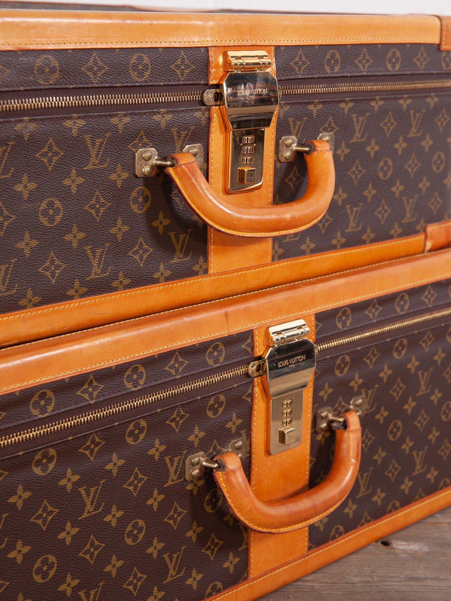 Louis Vuitton Virgil Abloh NIGO Brown Monogram Stripes Coated Canvas Duck  Horizon 55 Suitcase, 2021 Available For Immediate Sale At Sotheby's