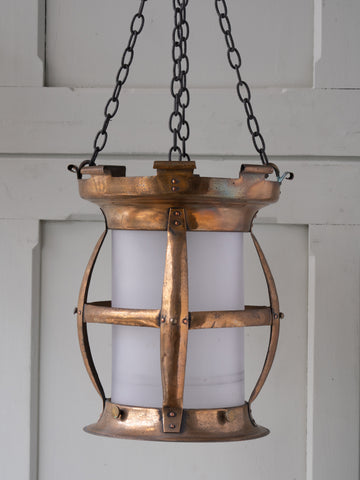 A 19th Century Bronzed Copper Lantern