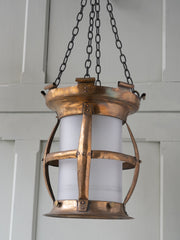 A 19th Century Bronzed Copper Lantern